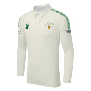 DUAL LONG SLEEVE CRICKET SHIRT (WOMENS)-Ivory
